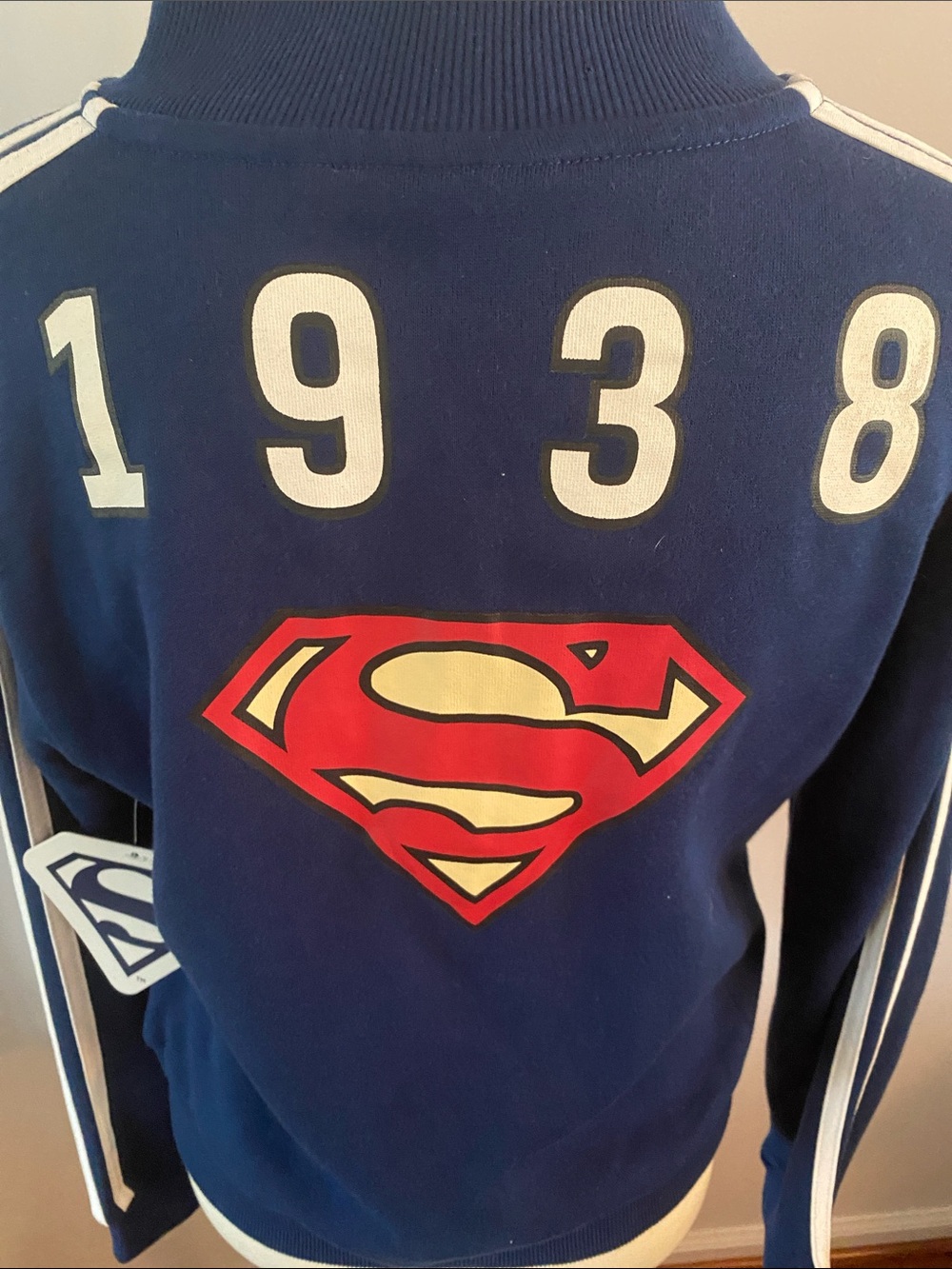 Superman 1938 zip front jacket with tags - Picture 2 of 10